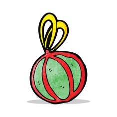Cartoon Christmas Bauble N6