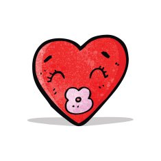 love heart cartoon character N4