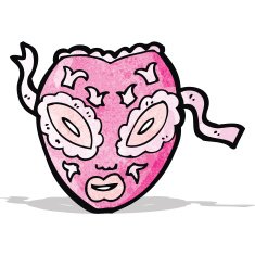 cartoon ornate mask