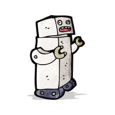 Cartoon Robot N48