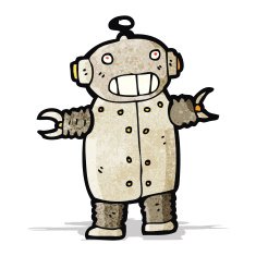 cartoon dancing robot N4