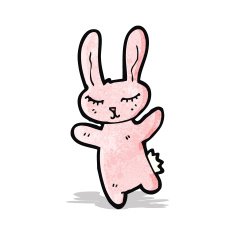 cartoon pink rabbit N5