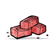 cartoon bricks