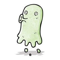 cartoon spooky ghost N22