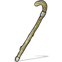 Cartoon Walking Stick N4