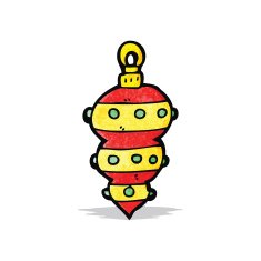 Cartoon Christmas Bauble N8
