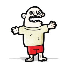 cartoon bald man N4