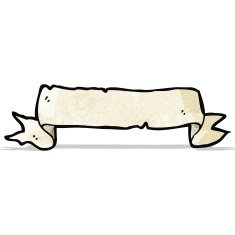 cartoon scroll banner N4