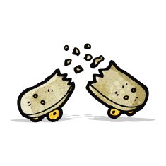 snapped skateboard cartoon