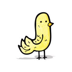 Cute Cartoon Bird N6