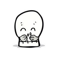 Cartoon Skull N12