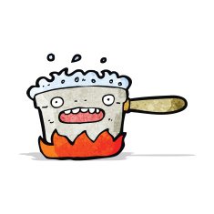 bubbling kitchen pot cartoon N3
