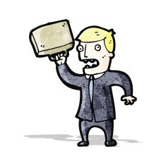 cartoon stressed businessman N3
