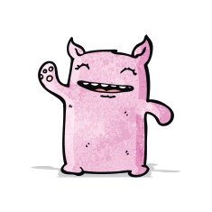 cartoon little monster N15