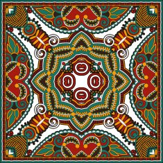 Traditional ornamental floral paisley bandanna You can use this N46