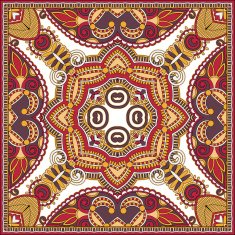 Traditional ornamental floral paisley bandanna You can use this N47