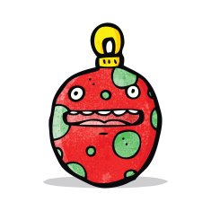 Cartoon Christmas Bauble N14