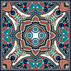 Traditional ornamental floral paisley bandanna You can use this N50