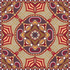 Traditional ornamental floral paisley bandanna You can use this N53