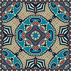Traditional ornamental floral paisley bandanna You can use this N54