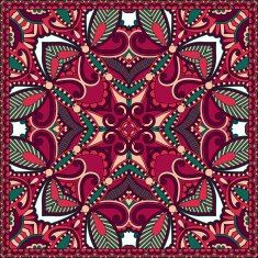 Traditional ornamental floral paisley bandanna You can use this N57
