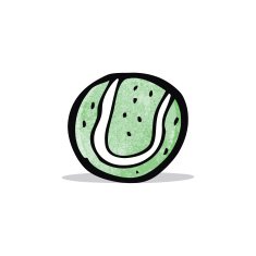 Cartoon Tennis Ball N9