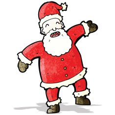 dancing santa claus cartoon