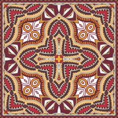 Traditional ornamental floral paisley bandanna You can use this N60