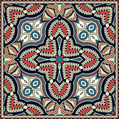Traditional ornamental floral paisley bandanna You can use this N63