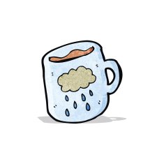 cartoon cloud pattern coffee mug
