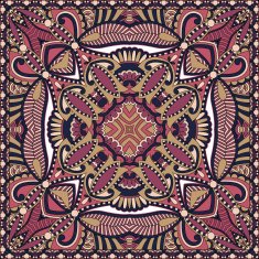 Traditional ornamental floral paisley bandanna You can use this N65