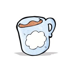 cartoon cloud pattern coffee mug N2
