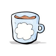 cartoon cloud pattern coffee mug N3