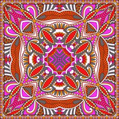 Traditional ornamental floral paisley bandanna You can use this N67
