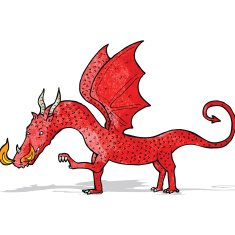 Cartoon Dragon N16