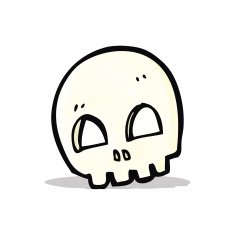 cartoon skull symbol N6
