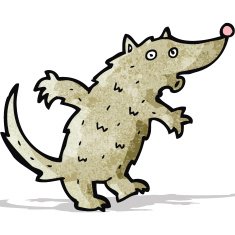 Cartoon Wolf N27