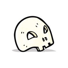 cartoon skull symbol N8