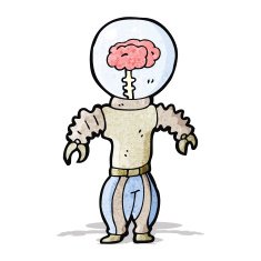 cartoon futuristic robot N5