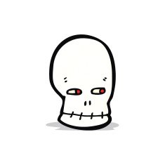 cartoon skull symbol N9