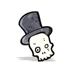cartoon skull symbol N11