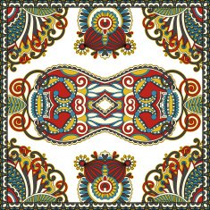 Traditional ornamental floral paisley bandanna You can use this N83