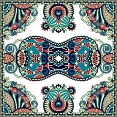 Traditional ornamental floral paisley bandanna You can use this N84