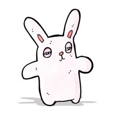 Funny cartoon rabbit N8