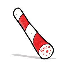 stick of rock cartoon