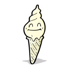 Ice Cream Cartoon Character N2