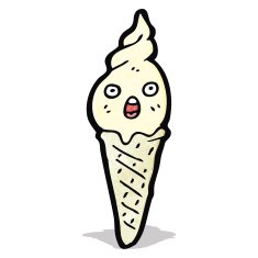 Ice Cream Cartoon Character N3
