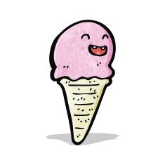 Cartoon Ice Cream Cone N50