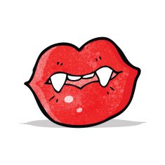Cartoon Vampire Lips N8