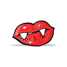 Cartoon Vampire Lips N9